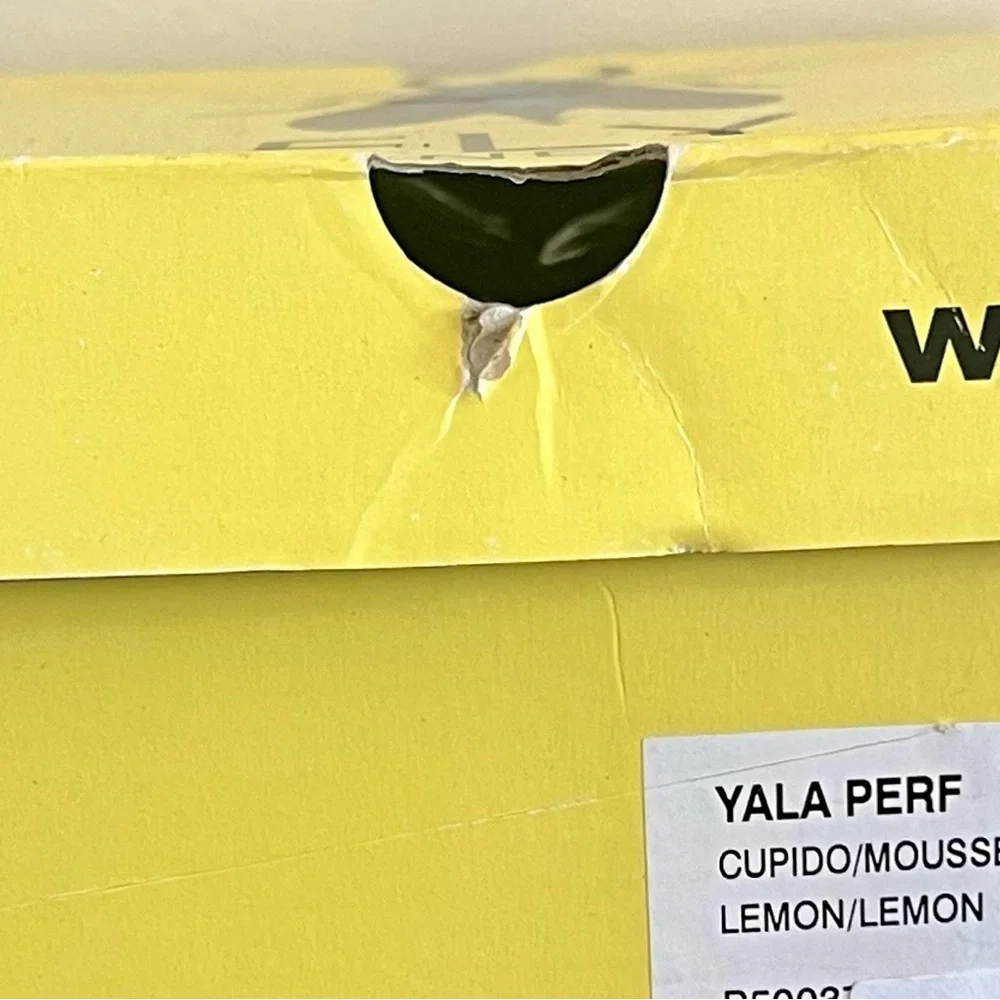 Fly London Yala Perf Wedge in Lemon Yellow - Picture 7 of 8